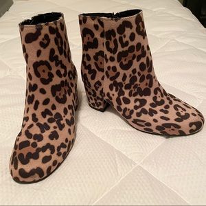 Time and Tru Cheetah/Leopard Print Bootie - Size 7
